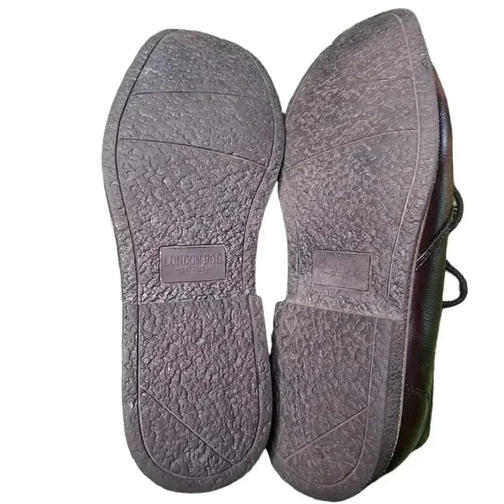 London Fog LFM Broadstreet Mens Memory Foam Black Size 9
